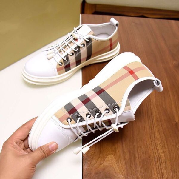 

men's handmade shoes european station flat casual shoes 38-45 fashion shoes factory direct sales ing, Red;white