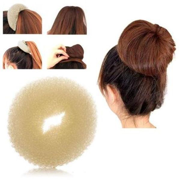 

ball hair hair head korean style donuts disk accessories bud head hairdressing tools women dish for, Golden;white