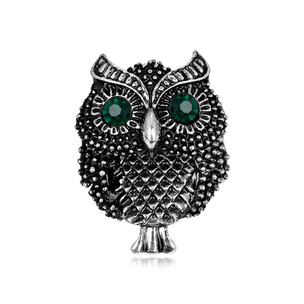 

rhine fashion alloy diamond brooch owl brooch fashion brooch wholesale, Gray