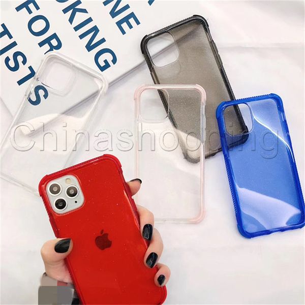 

Bling прозрачный протектор 2 в 1 анти-шок телефон чехлы для iphone 11 Pro Max X Xs Max Xr 8 7 6 плюс