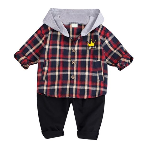 

children clothing 2019 autumn boy girl clothes hooded+pant outfit casual toddler kids clothes suit boys clothing set 0-4y, White
