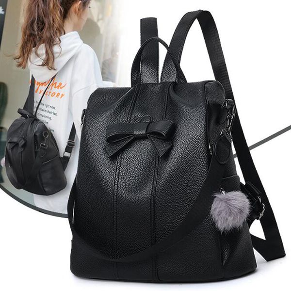

2020 women pu leather small backpacks female anti-theft new for teenage girls female school shoulder pack