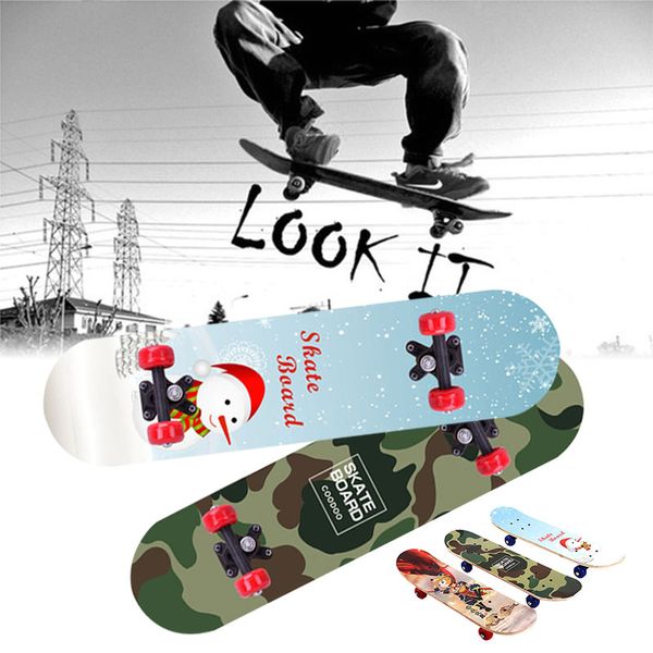 

complete skateboard skate board maple 60cm four wheel scooter extreme sports high speed hoverboard longboard teenagers gift toy