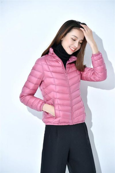 

new waist short foldable portable short down jacket women, Black