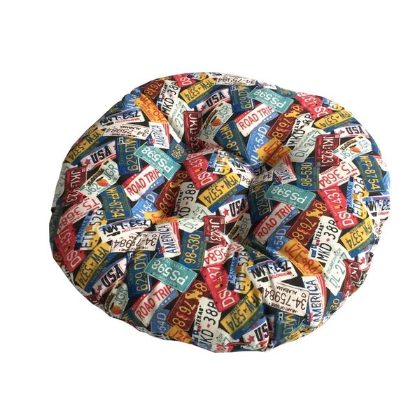 

home chair cushion round cotton soft padded meditation outdoor cushion office car seat red print patio furniture