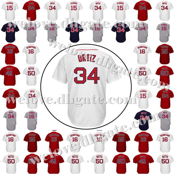 

Wholesale Mens Boston 50 Mookie Betts #34 19 Jackie Bradley Jr. jersey 2018 World Series 28 J.D. Martinez 15 Pedroia jerseys