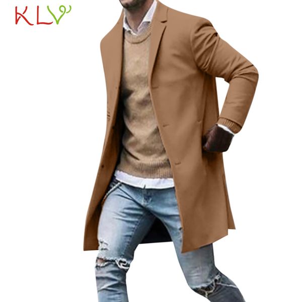 

men winter jacket winter button slim long trench casual windproof coat 2018 new brand manteau homme hiver plus size 3xl 18nov28, Black;brown