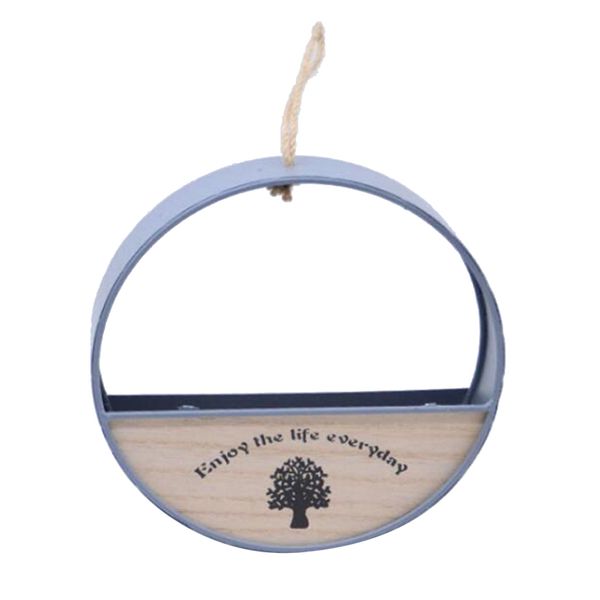 

home geometric hanging pot rack metal wall planter basket