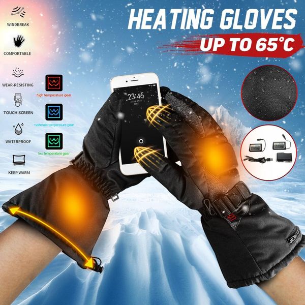 

skiing gloves waterproof thermal heated gloves men women winter hand warmer for hike driving climbing snowboarding cold weather