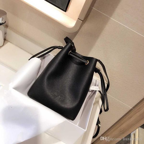 

2020 дизайнер моды дизайн ведра мешок кожи плечо сумка женщина шнурок сумки