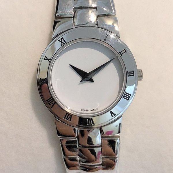 

2020 classic famous womens watches timeless quartz movement gold case watch stainless steel strap luminous lady wristwatches, Slivery;brown