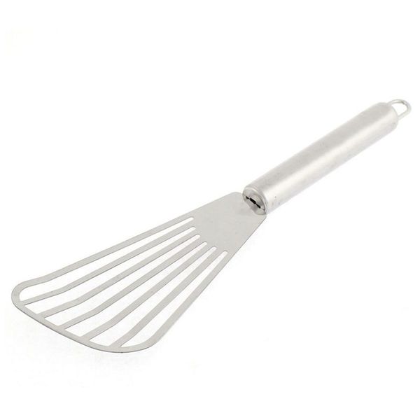

stainless steel slotted spatula pancake turner 10 inch length silver