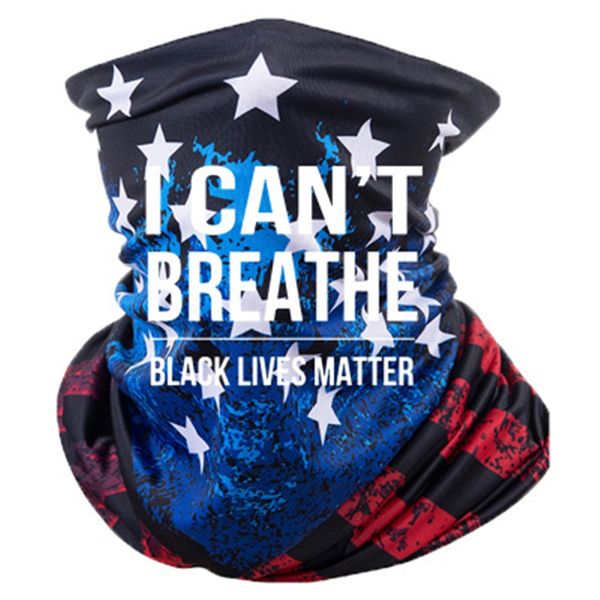 

i cant breathe2020 new magic scarves bike motorcycle helmet face mask half mask cs ski headwear neck cycling headband hat cap halloween m #7, Blue;black