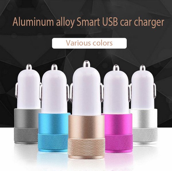 

2019 dual usb car charger for e-cigarette smart phone/tablet adapter 2.1a auto vehicle metal charger electronic cigarette mini car charger