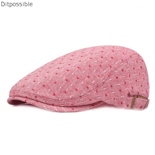 

ditpossible 2018 new thin spring summer hats for women trendy flat cap beret for men, Blue;gray