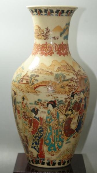 Fine Old China porcelain painted Old Glaze porcelain Vases Collectible porcelain Vases