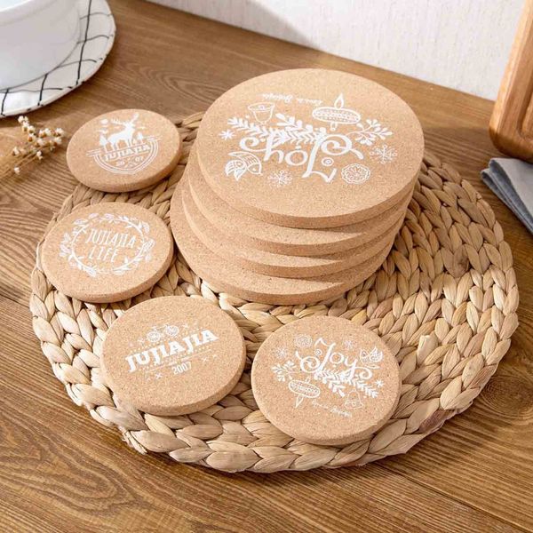 2019 Round Thicken Cork Kitchen Insulated Pot Mat Anti Scalding
