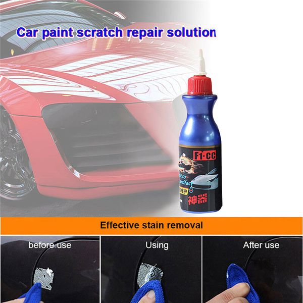 

carprie 1pc car paint scratch repair agent polishing wax paint scratch repair remover care fluid 100ml jy18