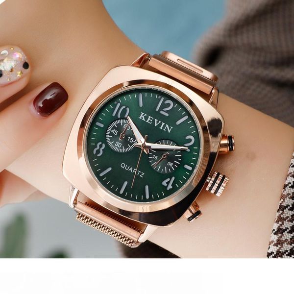 

luxury women bracelet watch creative magnetic quartz watch rose gold milanese steel strap watches female girls magnet clock 2019 mx200320, Slivery;brown
