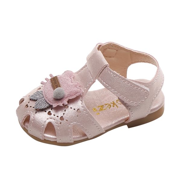 

baby sandals summer kids shoes 0-2-3 years old girls little princess sandals non-slip soft bottom toddler child shoes, Black;red