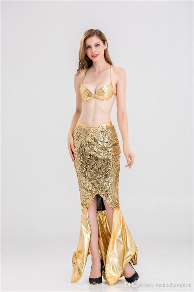 

mermaid womens dress halloween cosplay 2pcs props slim backless party costumes, Black;red