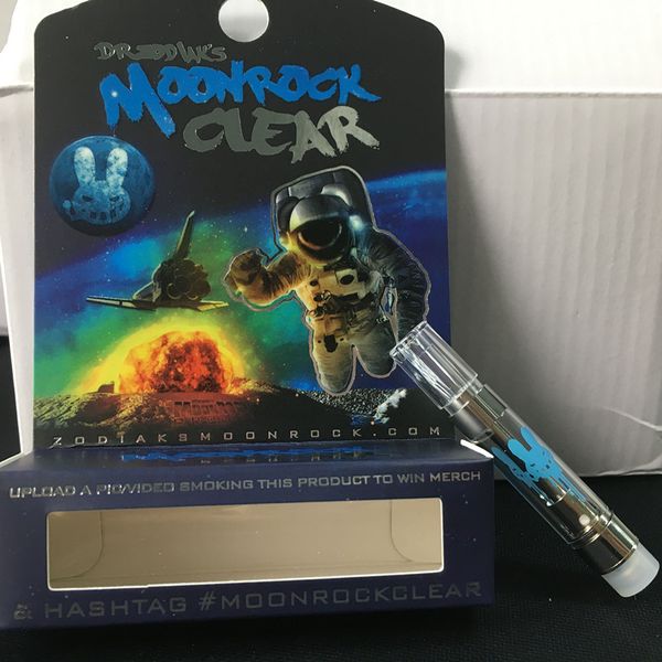 

Moonrock clear blue rabit ha htag dank vape cartridge with box packaging kingpen 92a3 bra ce3 gla cartridge