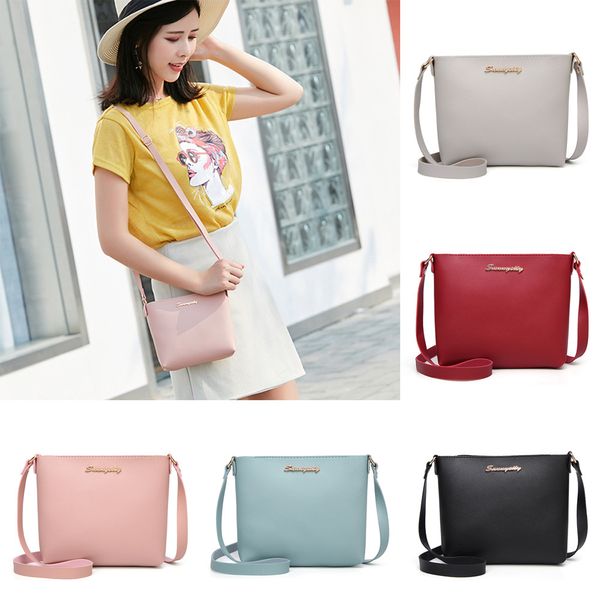 

women fashion solid color messenger bag small bags for women solid color crossbody bag phone coin damen taschen#30