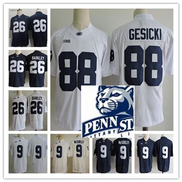 

26 Saquon Barkley Penn State Nittany Lions 88 Mike Gesicki 11 Brandon Bell College Football Jersey Mens stitched jerseys