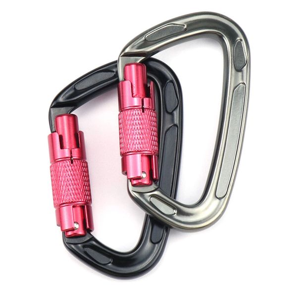 

automatic locking carabiner 24kn climbing carabiner mountaineering carabiner clips for hammocks camping hiking backpacking