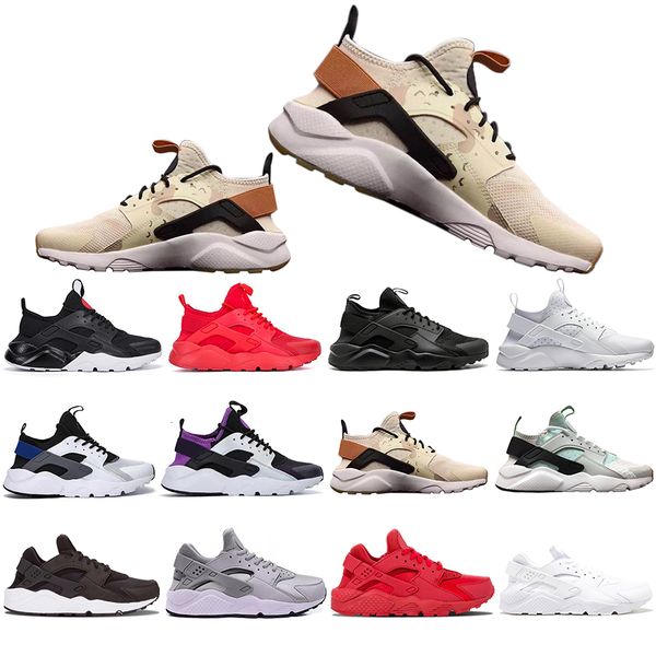 

with huarache 4.0 running shoes men women khaki mint green balck white red mens sports athletic designer sneakers trainers 36-45