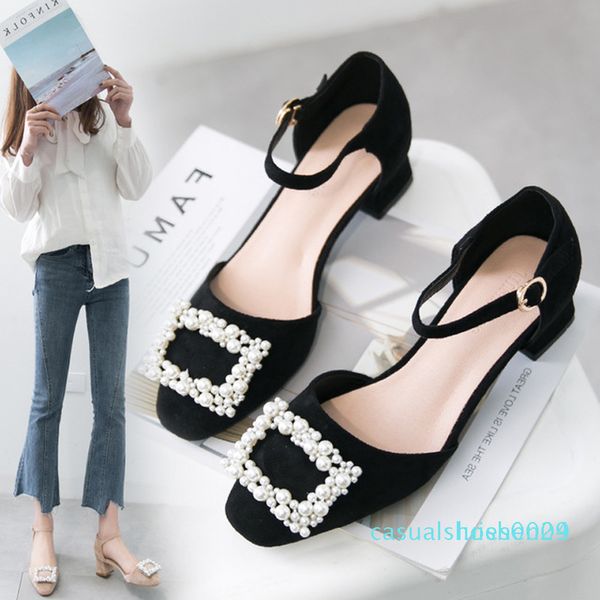 

women's high heel sandals internet celebrity favorate beach sandals flock upper rubber sole fashion designer sandals ty-87 l24, Black