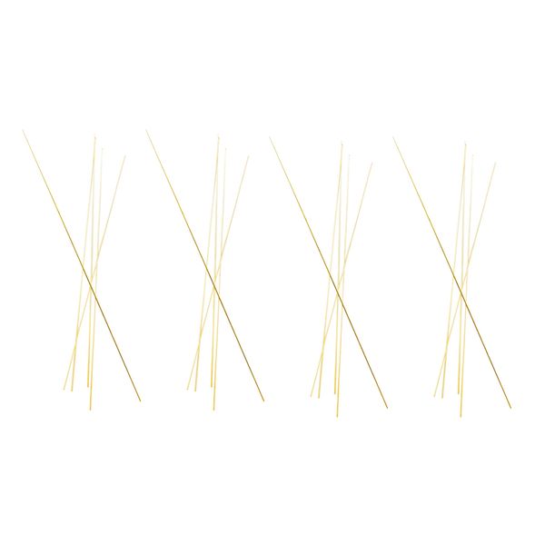 

set of 20, straight solid round metal brass rods bar assorted lot 300mmx1mm