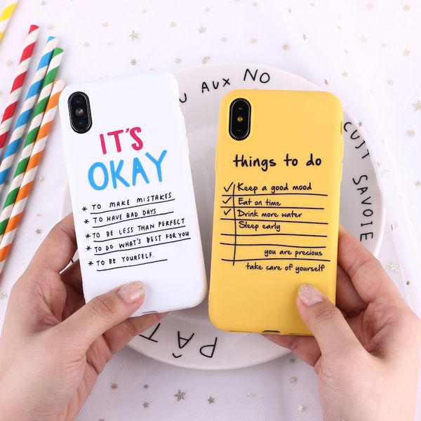 

graffiti candy color back cover lovely letter quote soft phone case fundas for iphone 11 pro 7plus 7 6plus 6 6s 8 8plus x xs max