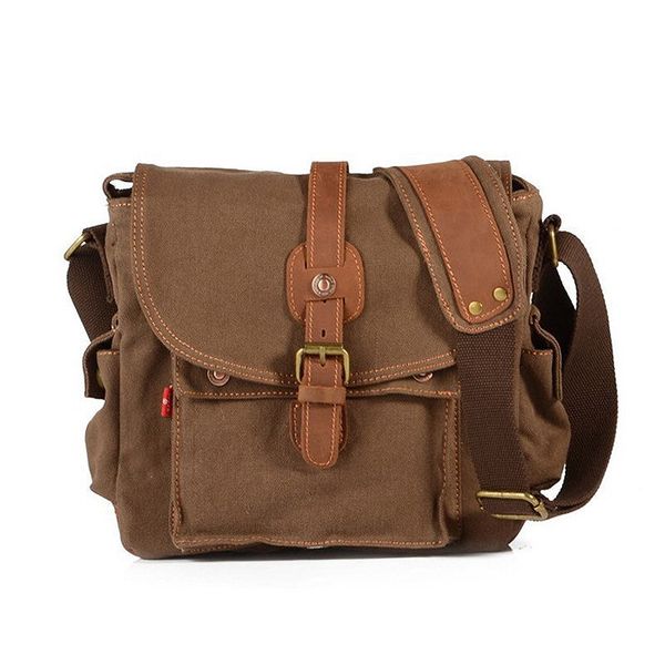

new multi-function canvas men's shoulder bags army vintage men messenger bags crossbody bag male casual travel