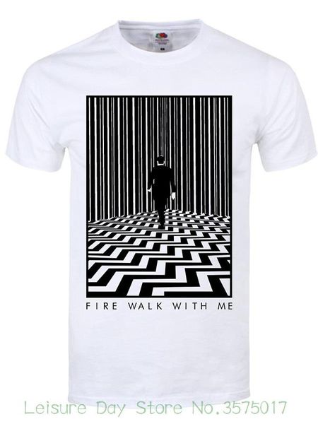 

printed men t-shirt short sleeve funny tee shirts men39 ; s fire walk with me t-shirt white, White;black