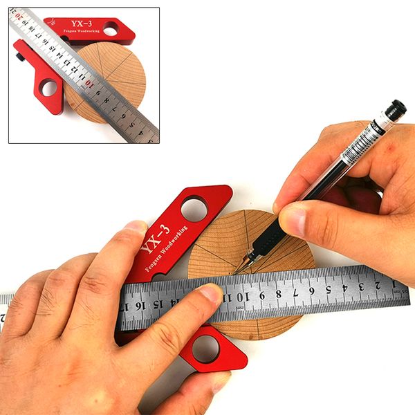 

woodworking center scribe 45 degree angle line gauge wood ruled carpenter ruler gauge square center scribe
