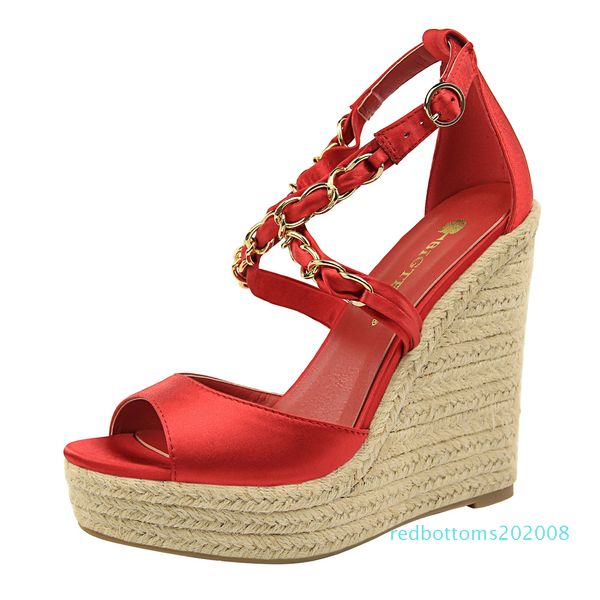 

platform sandals wedges shoes for women open toe heels super high heels escarpins hauts talons womens summer fashion 2020 womens r08, Black