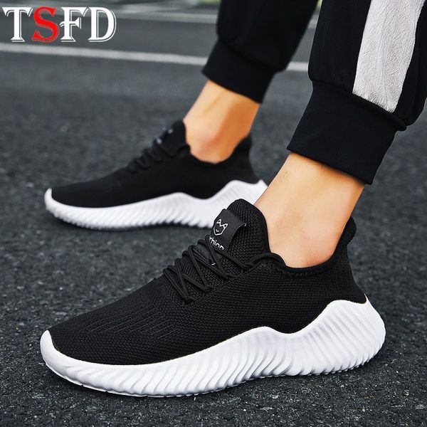 

comfortable sport shoes men mesh sneakers male lace up shoe mens running shoe platforms men's sports shoes black plus size v13