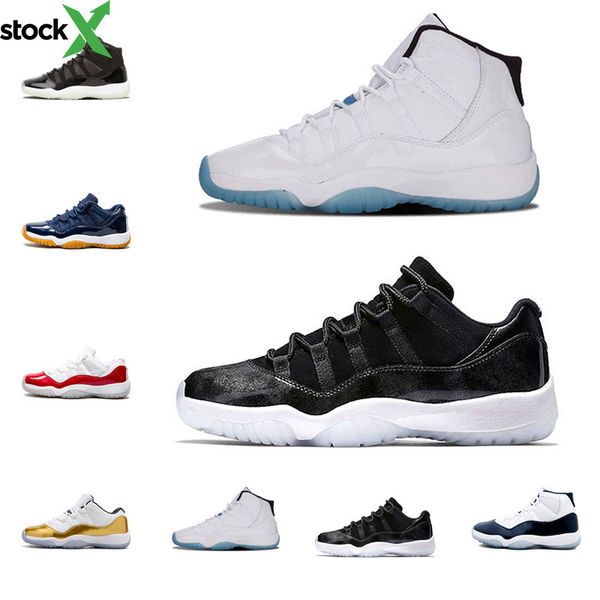 

2020 basketball shoes 11s gym red men basketball shoes prom night cap and gown gamma blue 82 96 gamma blue sneaker 5.5-13, Black