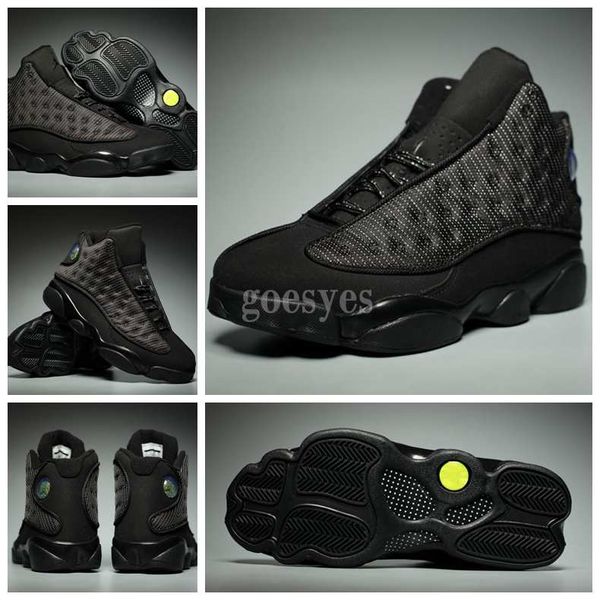 

New 2019 Hot 13 OG Black Cat Men Basketball Shoes 3M Reflect Brand 13s Bred Athletics Sneakers High Quality Sports Trainers Chaussures