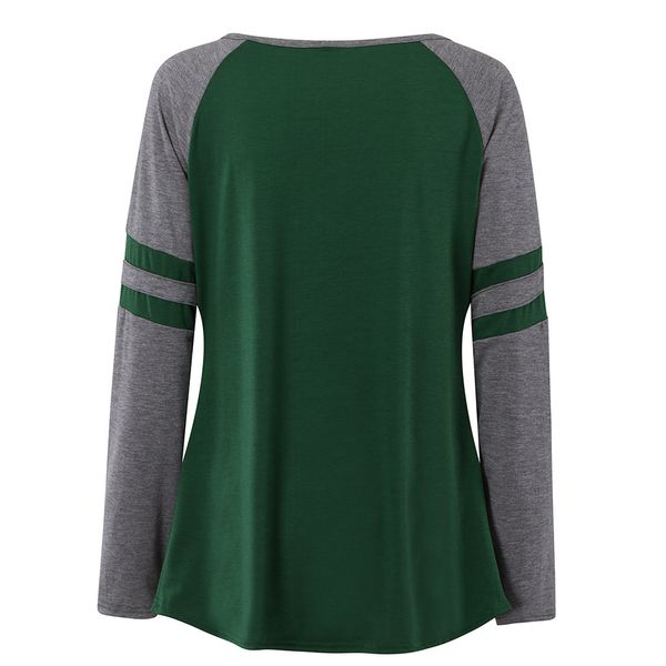

women pregnant nursing maternity v-neck long sleeve splicing color blouse multi-function clothes for pregnant women, White