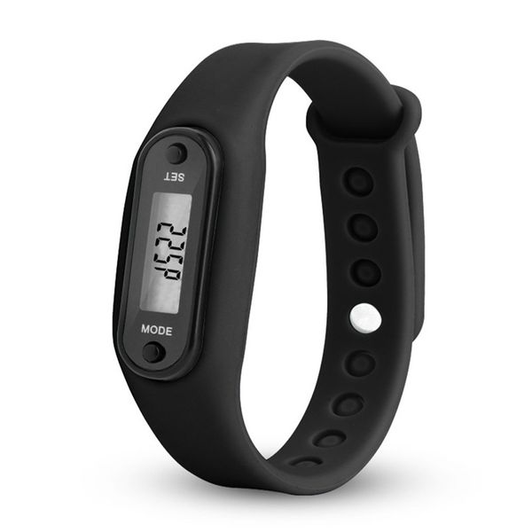 

digital lcd silicone pedometer run step walking distance calorie counter wrist women men sport fitness watch bracelet 12 colors