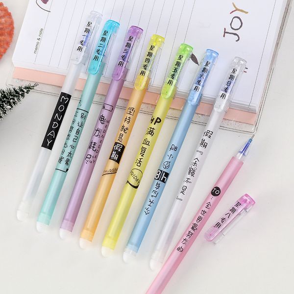 

5 pcs new 0.5mm erasable gel pen refills is red blue ink blue and black a magical writing neutral pen office stationery