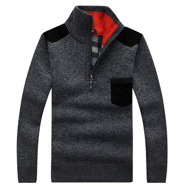

2019 winter sweaters men's pullovers warm thick knitwear mens sweater casual cashmere male brand clothing j708, White;black