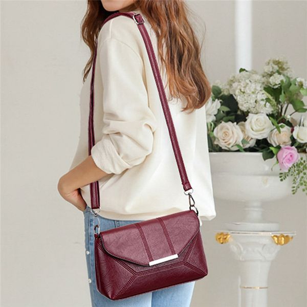 

women messenger bags ladies crossbody bags for girls pu leather handbags women shoulder solid