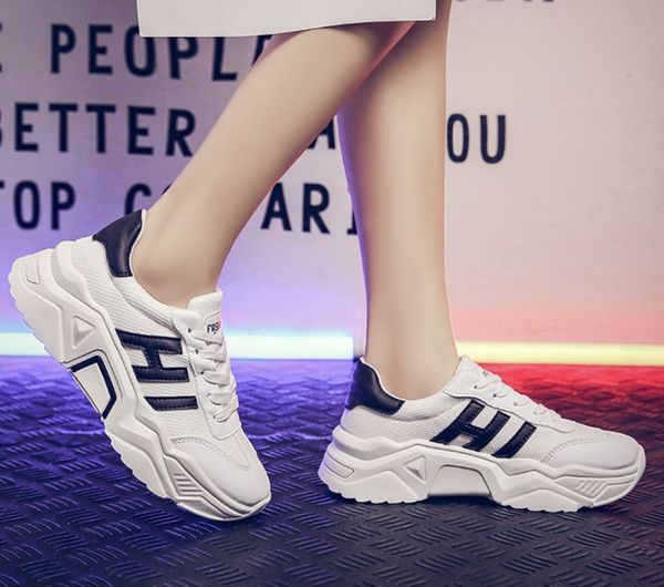 

fashion mesh women casual sneakers women shoes lace up female shoes comfortable, Black