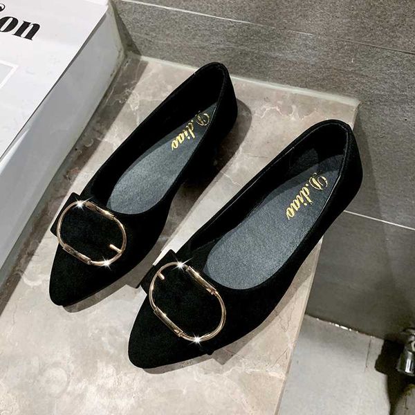 

leather women ballet flat shoes with women's slip-on soft metal decoration boat shoes women flats mujer chaussure femme w33-61, Black