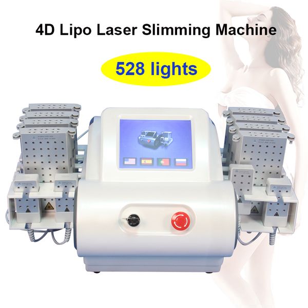 

4d lipo laser machine fat removal lipolaser slimming machines face lifting weight loss machine 528 lights