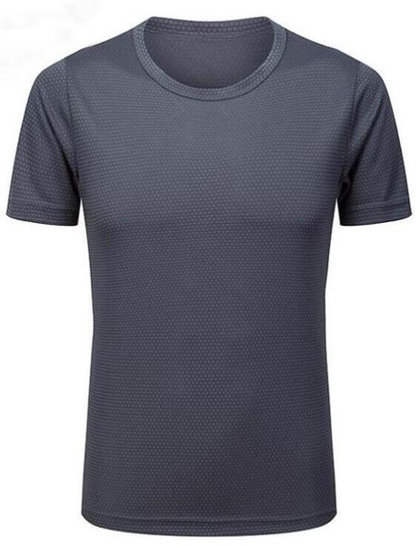 

2019 men's tight clothes running short-sleeved quick-drying t-shirt 5136, Black;blue