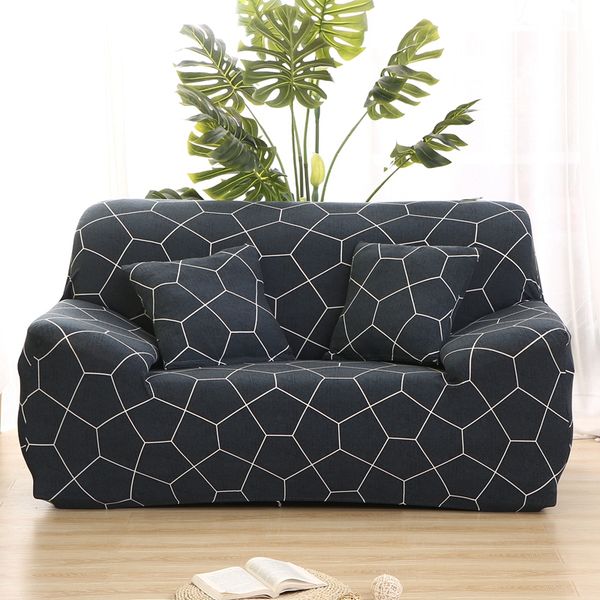 

black plaid elastic cover for sofa living room couch cover sectional sofa slipcover armchair spandex stretch